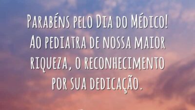 Parabéns pelo Dia do Médico