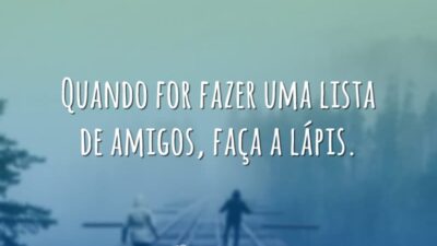 Quando for fazer