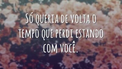 Só queria de volta