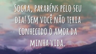 Sogra, parabéns