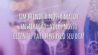 Um brinde à nossa maior inspiração: você, nosso cliente. Parabéns pelo seu&hellip;