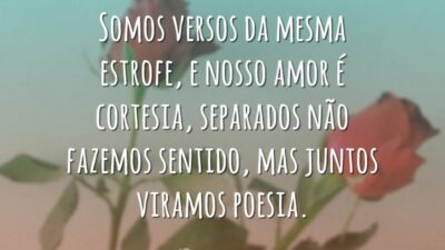 Versos da mesma estrofe