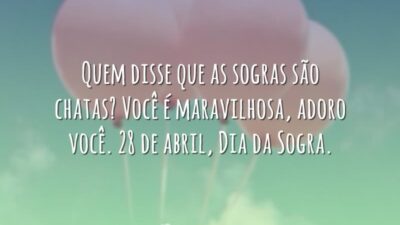 Você é maravilhosa