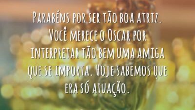 Você merece o Oscar