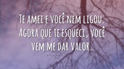 Você nem ligou