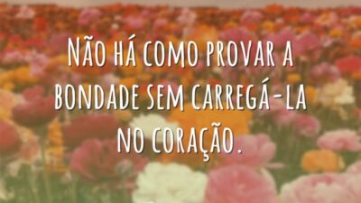 A bondade está no coração