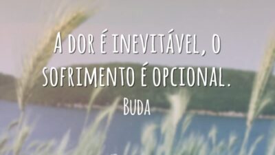 A dor é inevitável, o sofrimento é opcional.