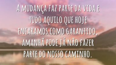 A mudança faz parte