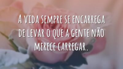 A vida sempre se encarrega de levar o que a gente não&hellip;