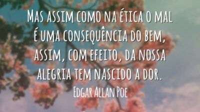 Mas assim como na ética o mal é uma consequência do bem,&hellip;