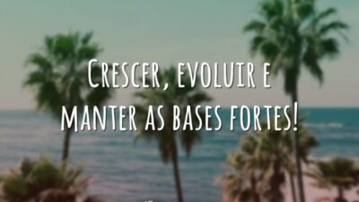 Crescer, evoluir e manter as bases fortes!
