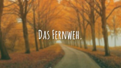 Das Fernweh. (Desejo de viajar.)
