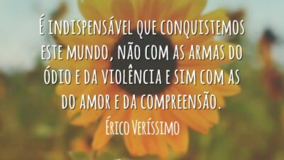 É indispensável que conquistemos este mundo, não com as armas do ódio&hellip;