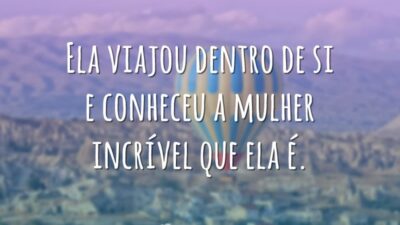 Ela viajou dentro de si e conheceu a mulher incrível que ela&hellip;