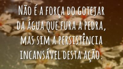 Não é a força