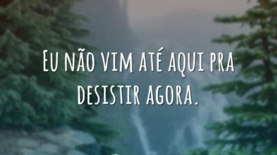 Não vim pra desistir