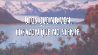 Ojos que no ven, corazon que no siente. (O que os olhos&hellip;