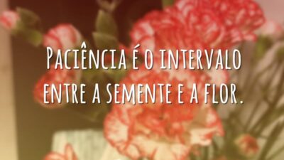 Paciência é o intervalo