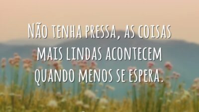 Quando menos espera, acontece