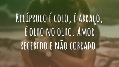 Recíproco é colo, é abraço, é olho no olho. Amor recebido e&hellip;