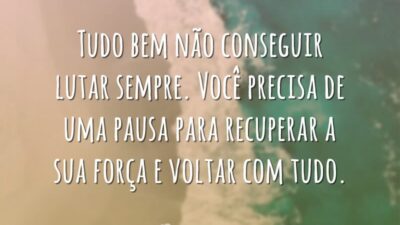 Tudo bem não conseguir