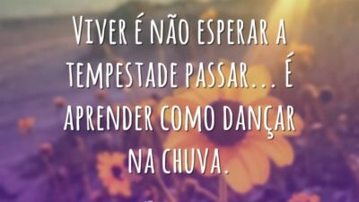 Viver é não esperar a tempestade passar... É aprender como dançar na&hellip;