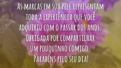 As marcas em sua pele
