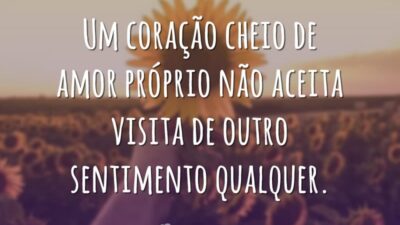 Coração cheio de amor próprio