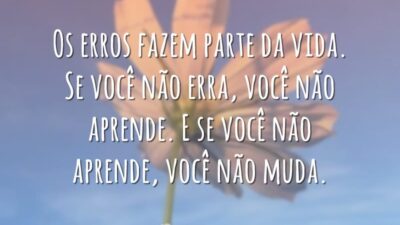 Os erros fazem parte