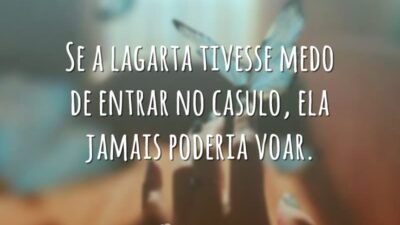 Se a lagarta tivesse medo