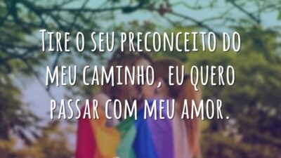 Tire o seu preconceito do meu caminho, eu quero passar com meu&hellip;