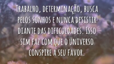 Trabalho, determinação, busca pelos sonhos e nunca desistir diante das dificuldades. Isso&hellip;