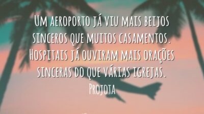 Um aeroporto já viu mais beijos sinceros que muitos casamentos. Hospitais já&hellip;