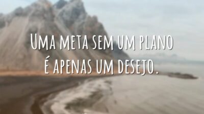Uma meta sem plano