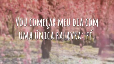Vou começar meu dia