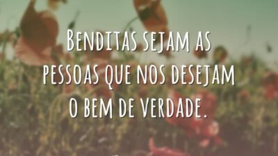 Benditas sejam as pessoas