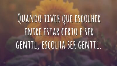 Escolha a gentileza