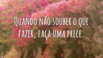 Faça uma prece