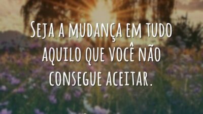 Mude o que não conseguir aceitar