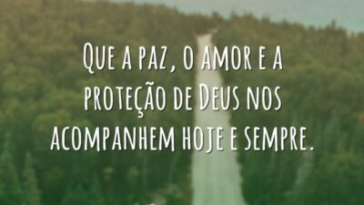 Que a paz, o amor e a proteção de Deus nos acompanhem&hellip;