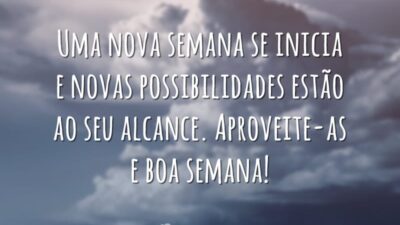 Uma nova semana se inicia e novas possibilidades estão ao seu alcance.&hellip;