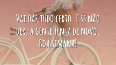 Vai dar tudo certo. E se não der, a gente tenta de&hellip;