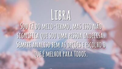 Libra Sou fã do meio-termo, mas isso não significa que sou uma&hellip;