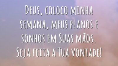 Deus, coloco tudo em suas mãos