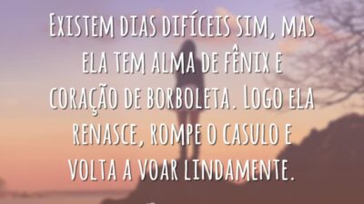 Existem dias difíceis sim, mas ela tem alma de fênix e coração&hellip;