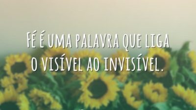 Fé é uma palavra que liga