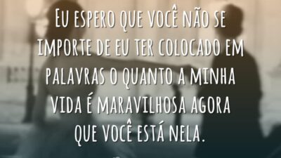 Eu espero que você não se importe de eu ter colocado em&hellip;
