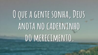 Deus anota no caderninho