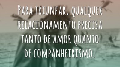 Para triunfar, qualquer relacionamento precisa tanto de amor quanto de companheirismo.