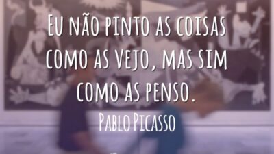 Eu não pinto as coisas como as vejo, mas sim como as penso.